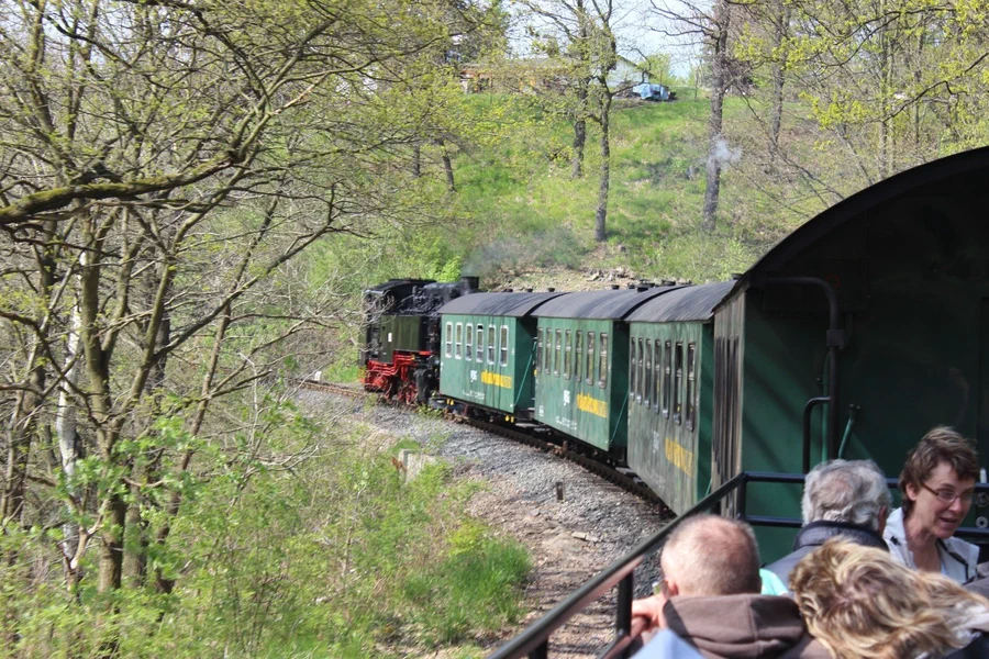 Weißeritztalbahn in Saxony, Germany