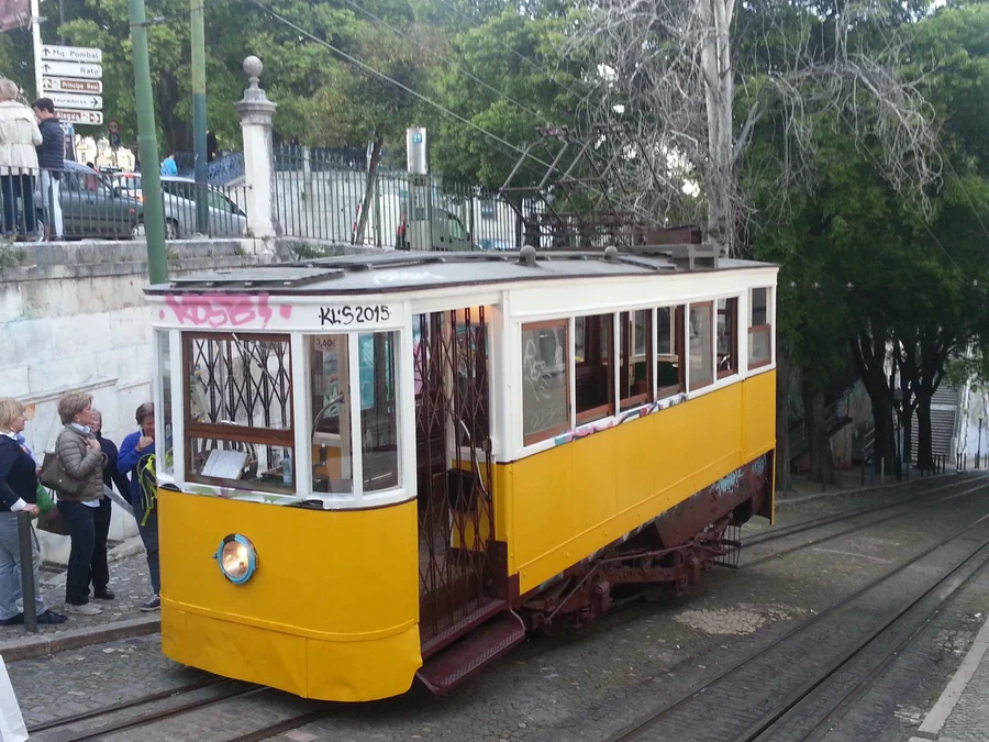 Funicular in Lisbon, Portugal