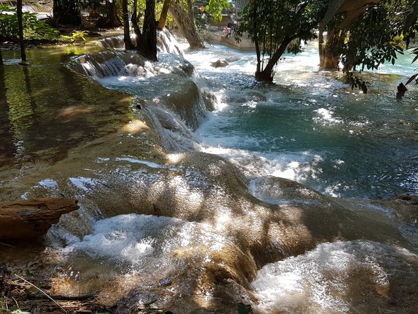 Hiking to Tad Sae Waterfall